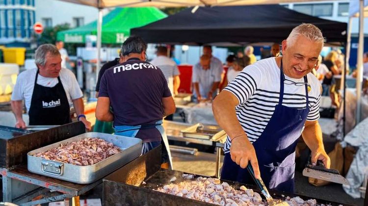 Le port de Capbreton à l'heure cu chipiron le week-end du 12 et 13 septembre